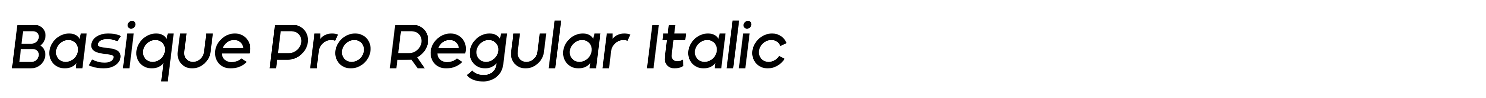 Basique Pro Regular Italic